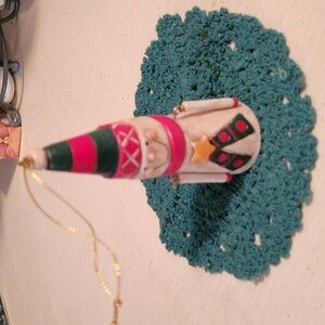 German wooden Santa ornament